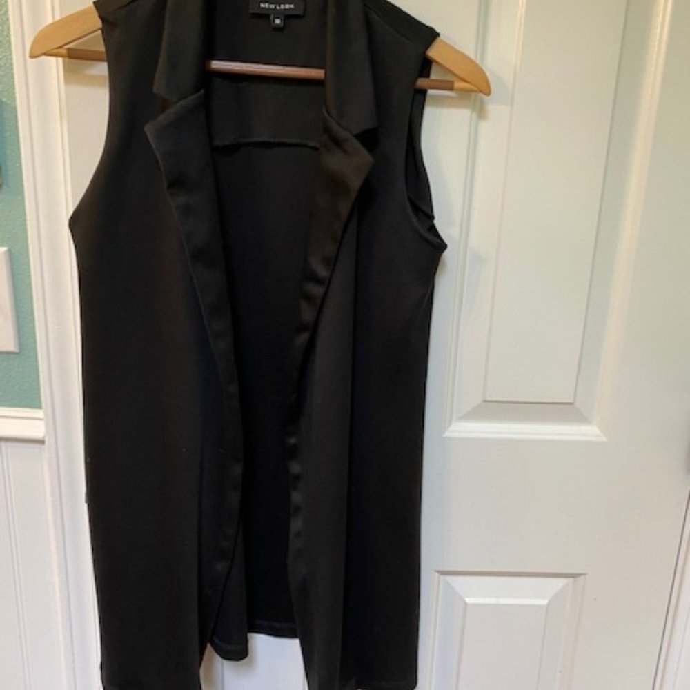 Black Duster Vest